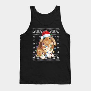 Bunny Rabbit Christmas Ugly - Sweater Funny Xmas Tree Decor Tank Top